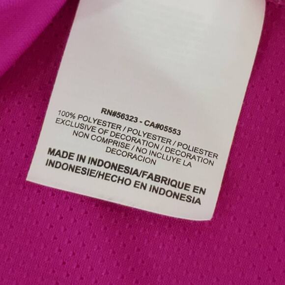 Nike Dri-Fit Racer Back Embroidered Logo Purple Top Medium - Picture 8 of 10